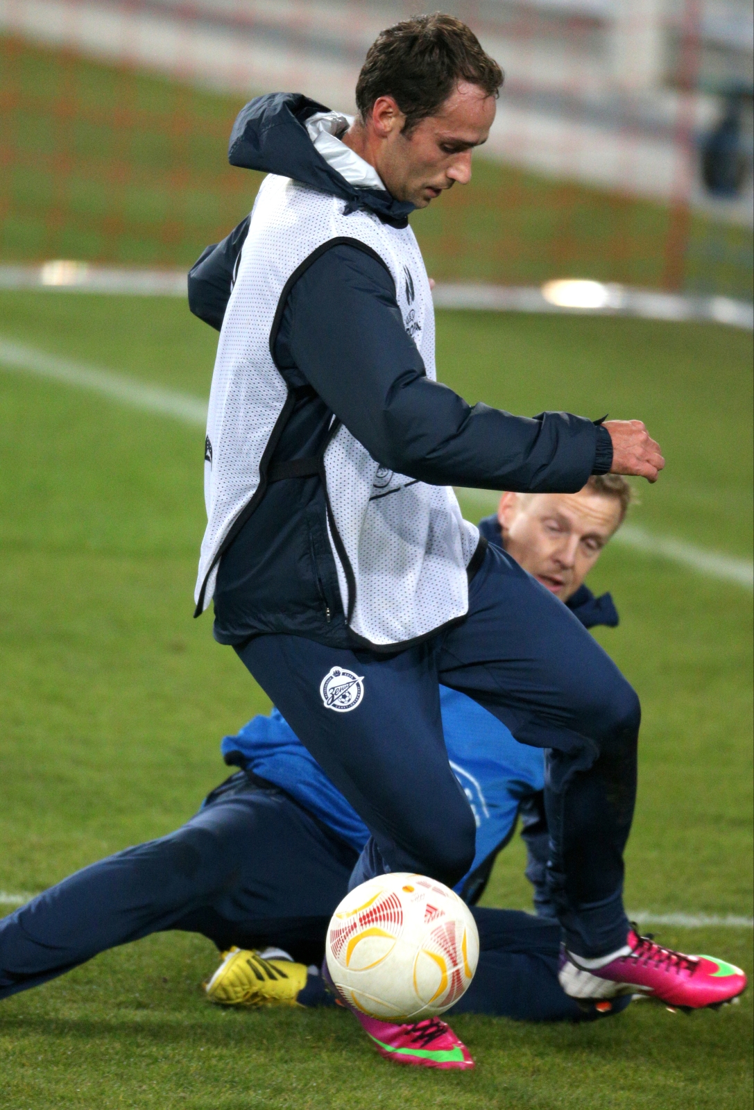 Тренировка перед матчем  Базель — Зенит.