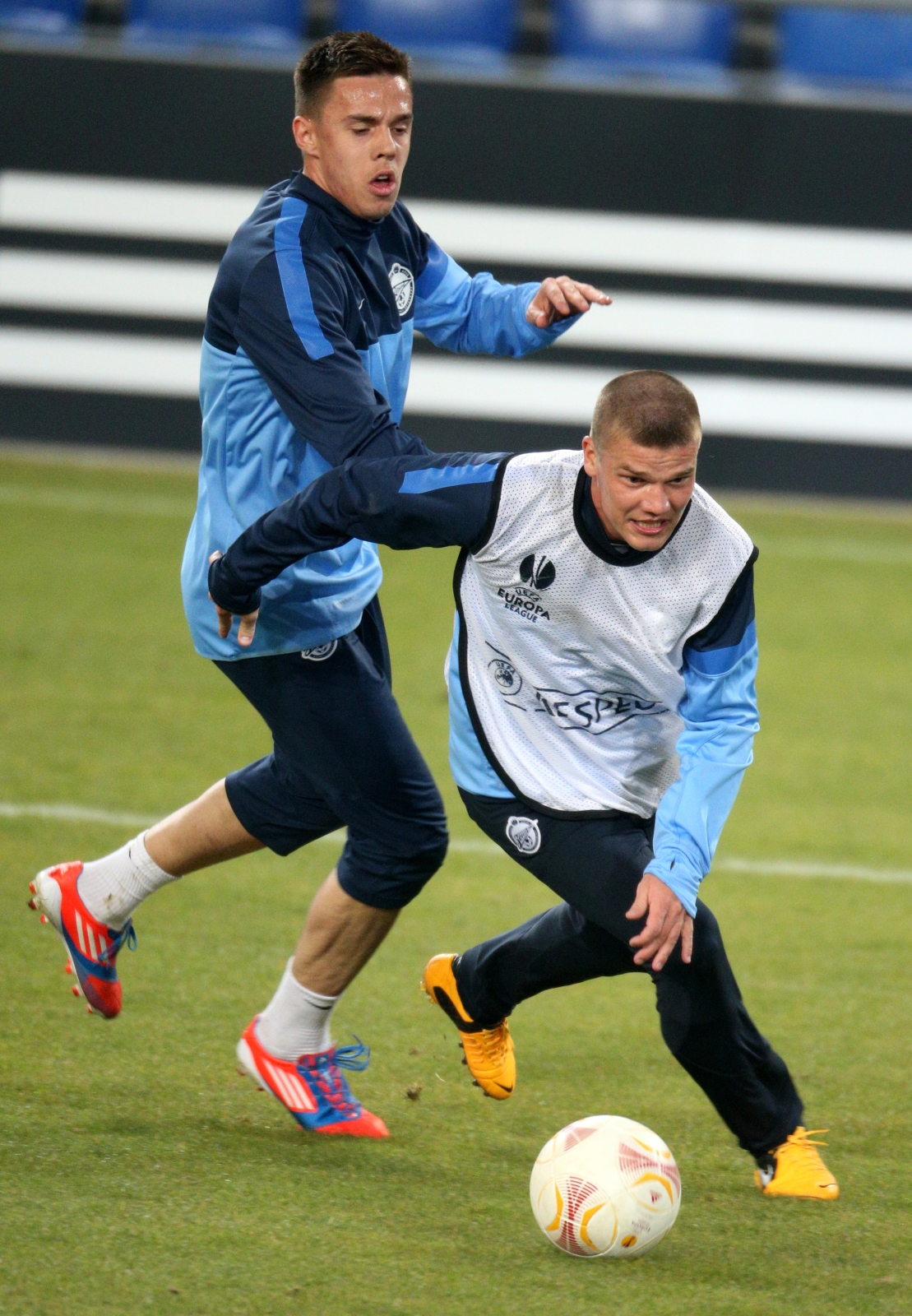 Тренировка перед матчем  Базель — Зенит.