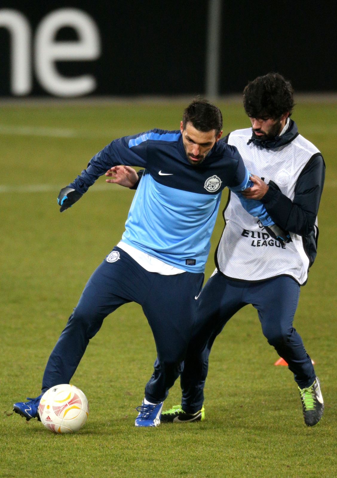 Тренировка перед матчем  Базель — Зенит.