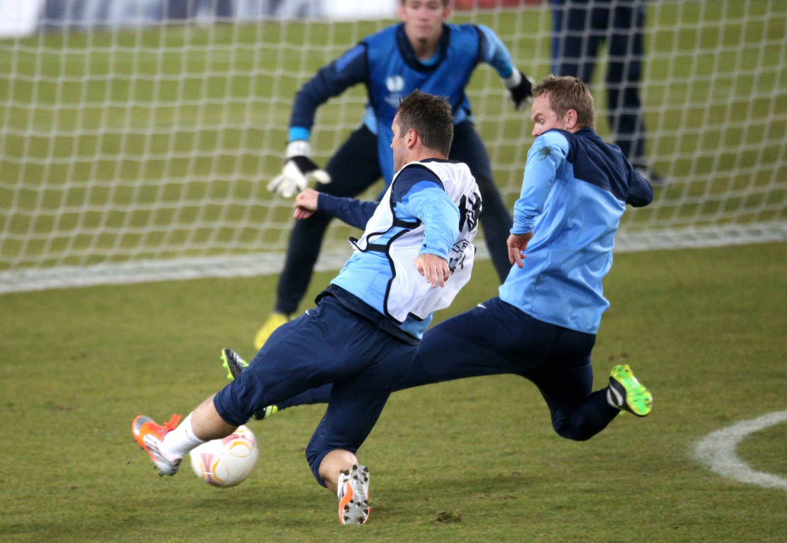 Тренировка перед матчем  Базель — Зенит.