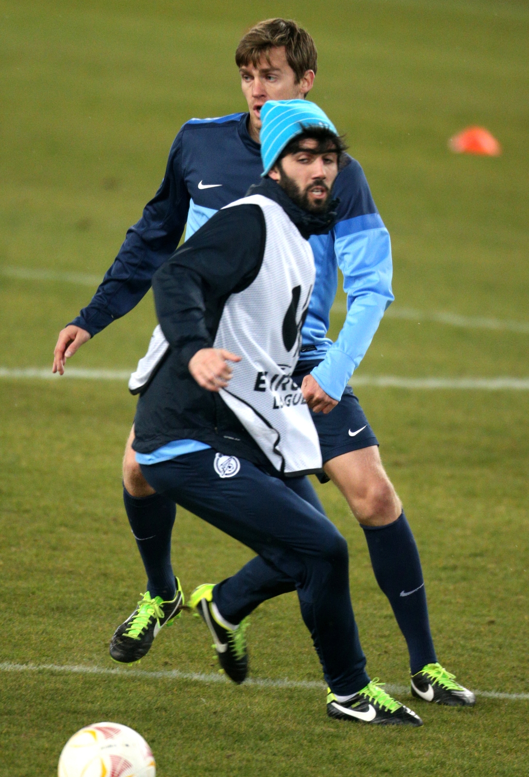 Тренировка перед матчем  Базель — Зенит.