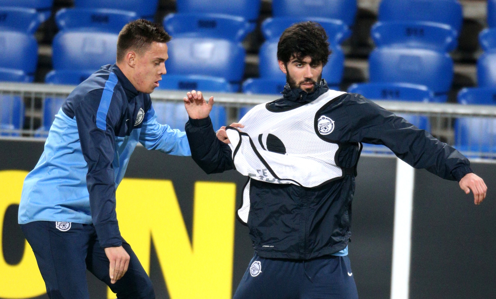 Тренировка перед матчем  Базель — Зенит.