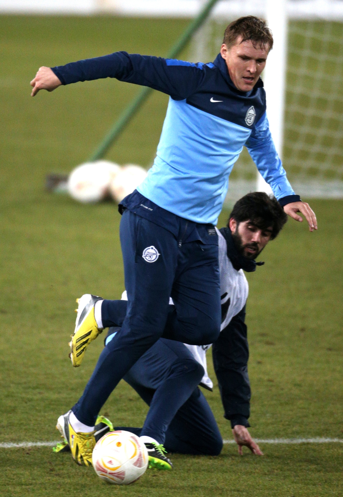 Тренировка перед матчем  Базель — Зенит.