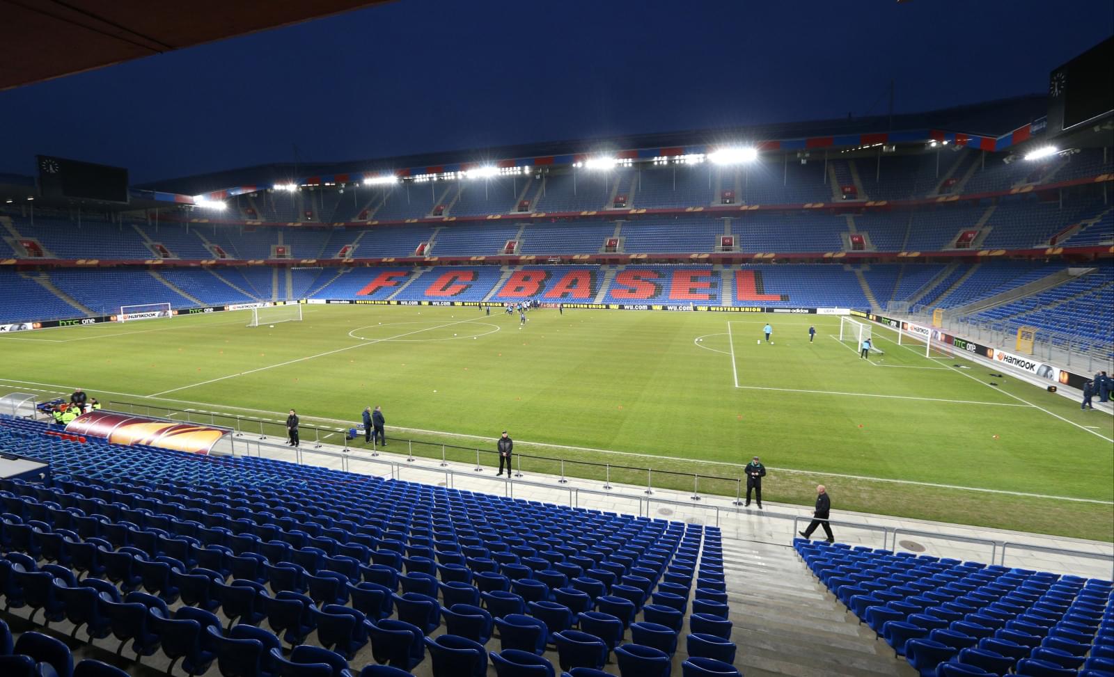 Тренировка перед матчем  Базель — Зенит.