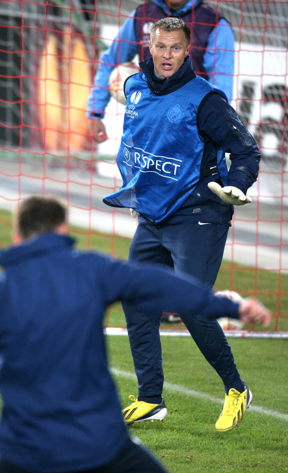 Тренировка перед матчем  Базель — Зенит.