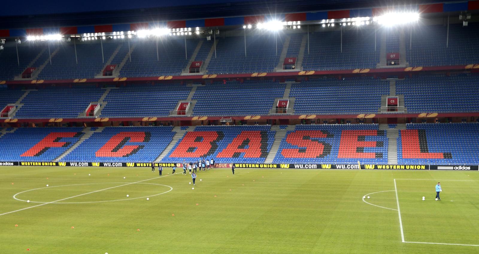 Тренировка перед матчем  Базель — Зенит.