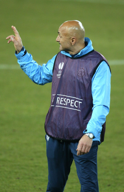 Тренировка перед матчем  Базель — Зенит.