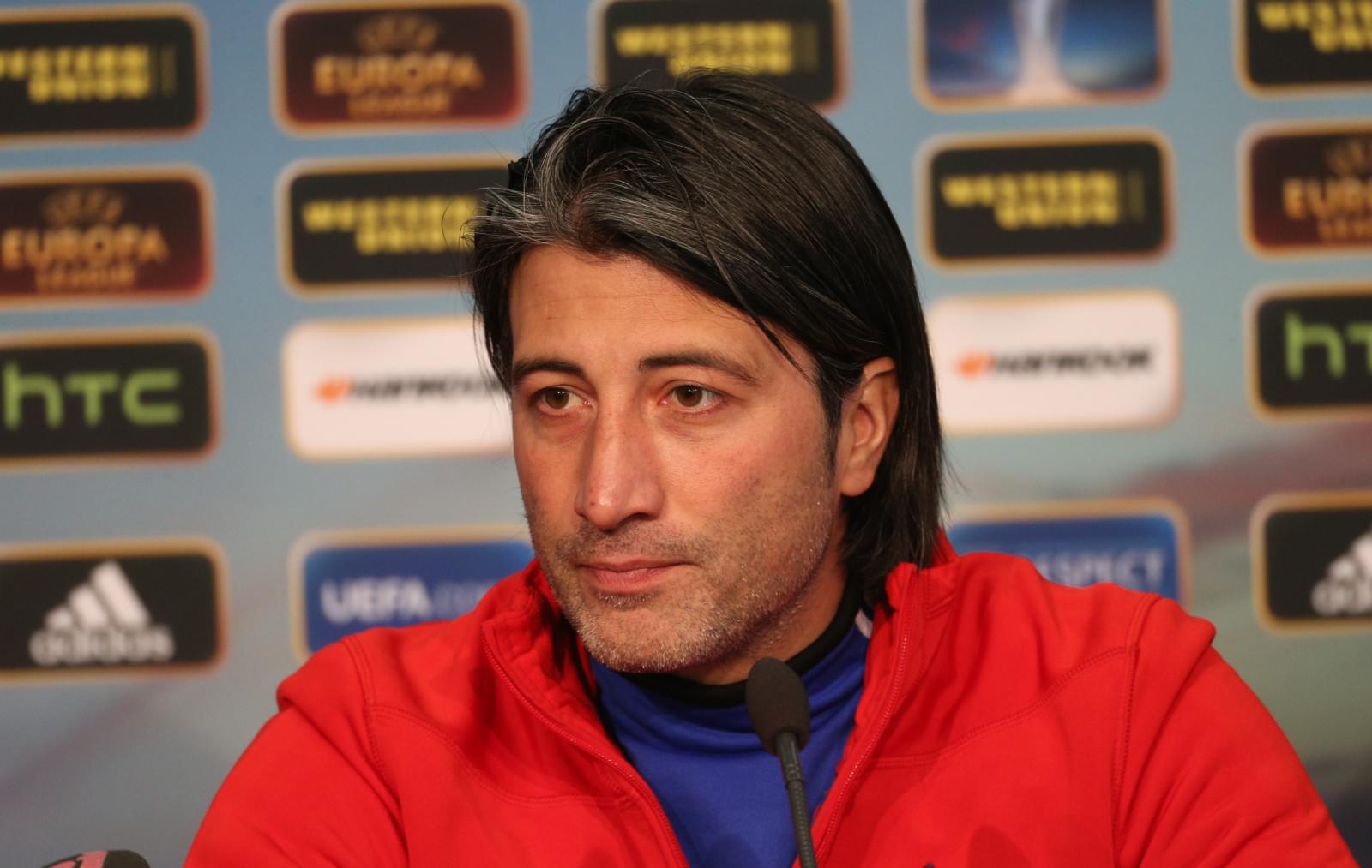 Тренировка перед матчем  Базель — Зенит.