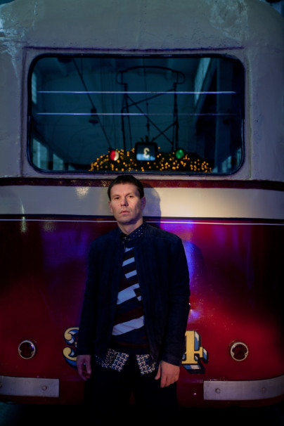 Константин Зырянов в трамвайном парке