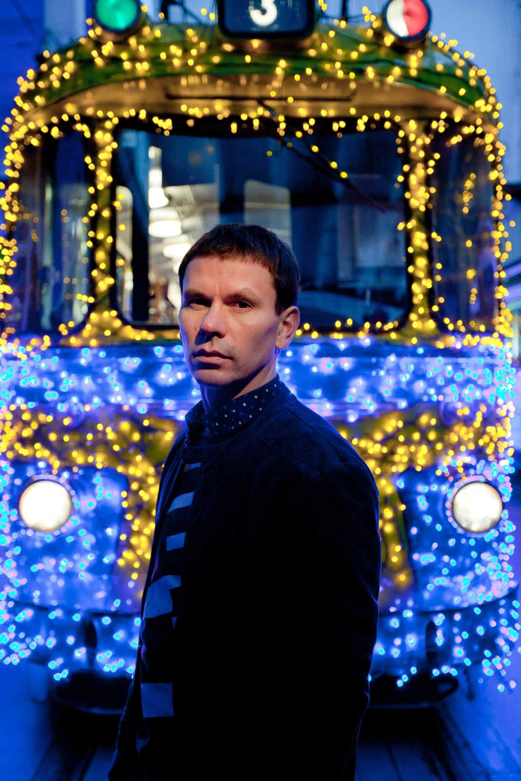 Константин Зырянов в трамвайном парке