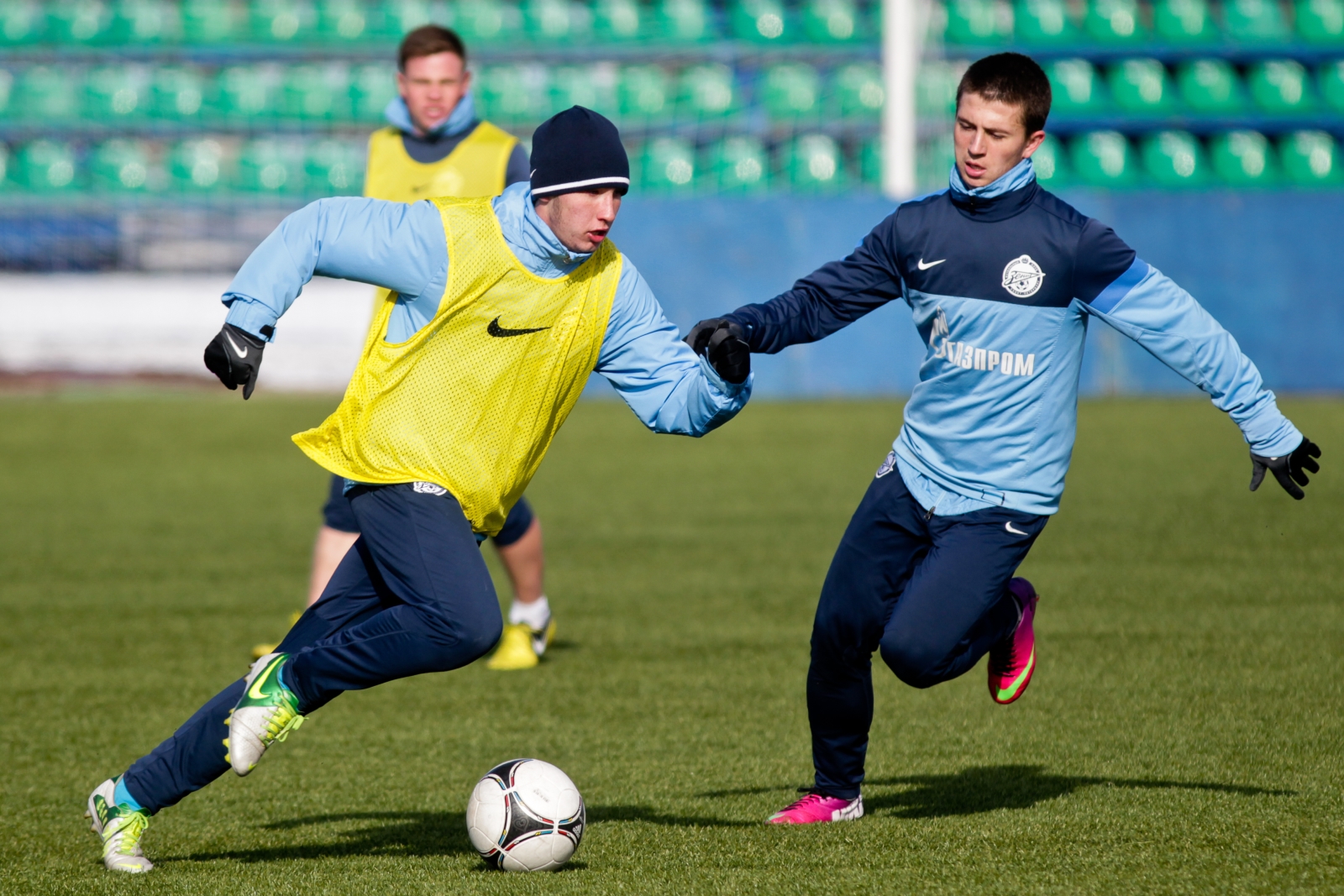 Тренировка молодежного состава ФК «Зенит»
