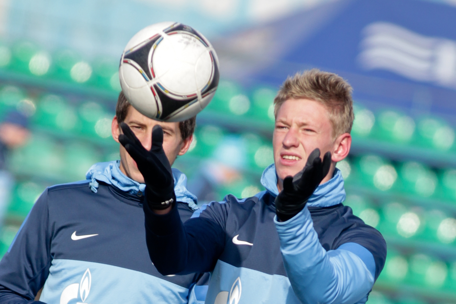 Тренировка молодежного состава ФК «Зенит»