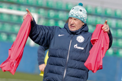 Тренировка молодежного состава ФК «Зенит»