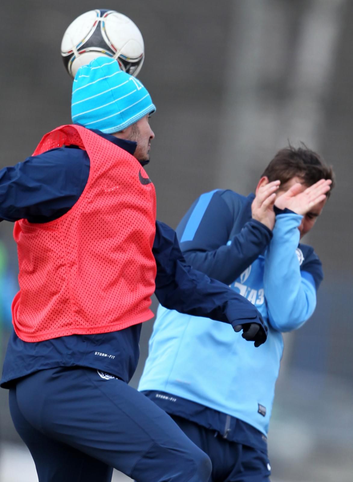 Тренировка перед матчем с «Локомотивом»