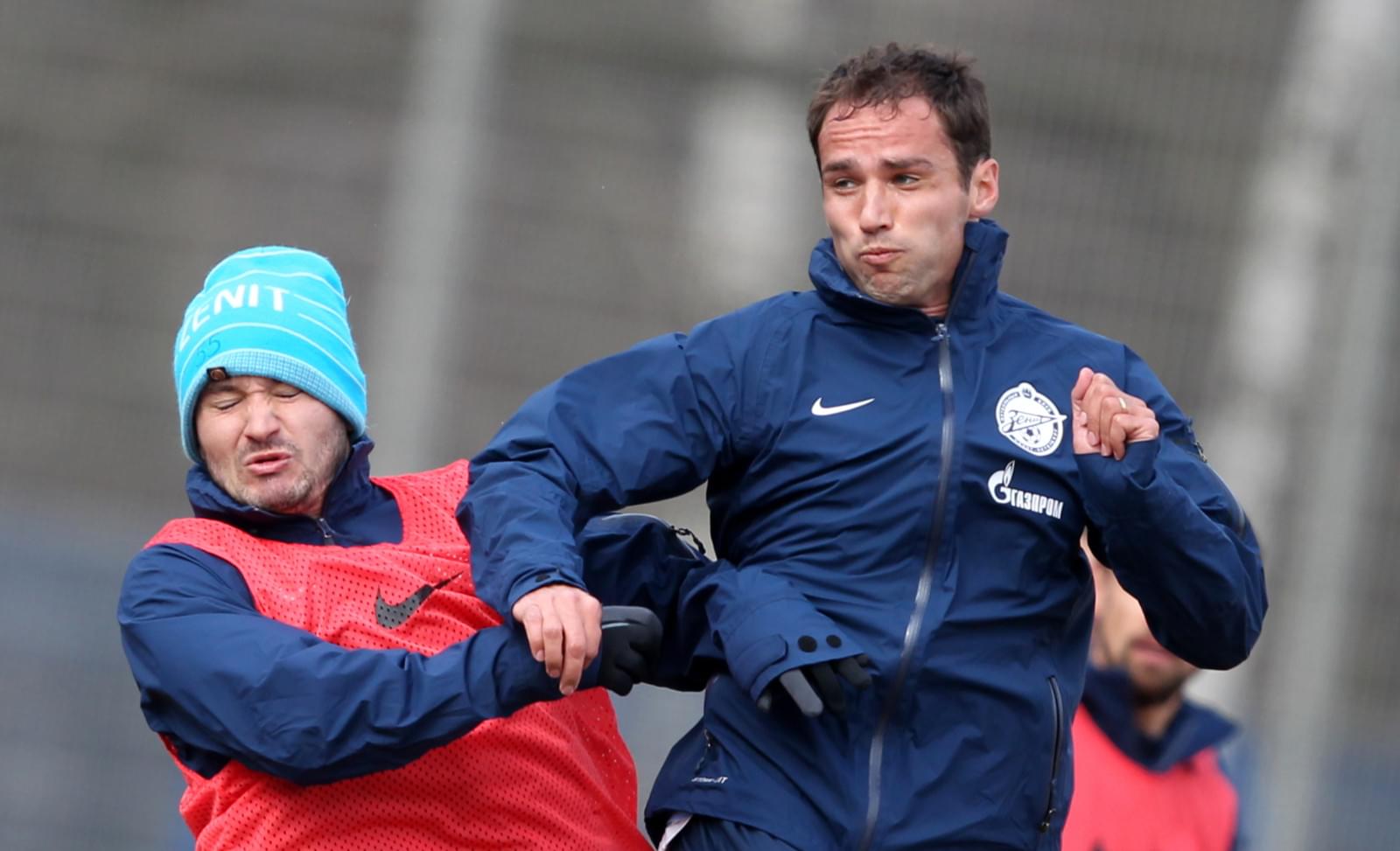 Тренировка перед матчем с «Локомотивом»