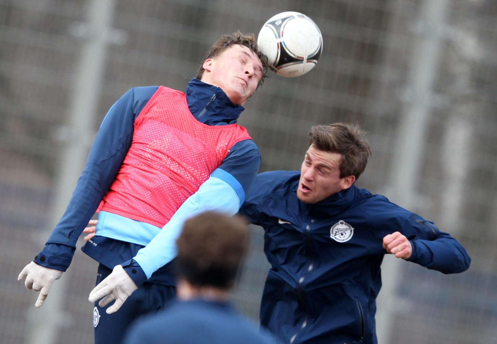 Тренировка перед матчем с «Локомотивом»