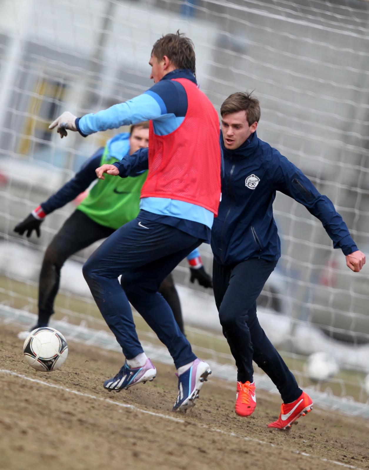 Тренировка перед матчем с «Локомотивом»