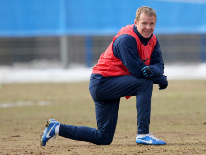 Тренировка перед матчем с «Локомотивом»