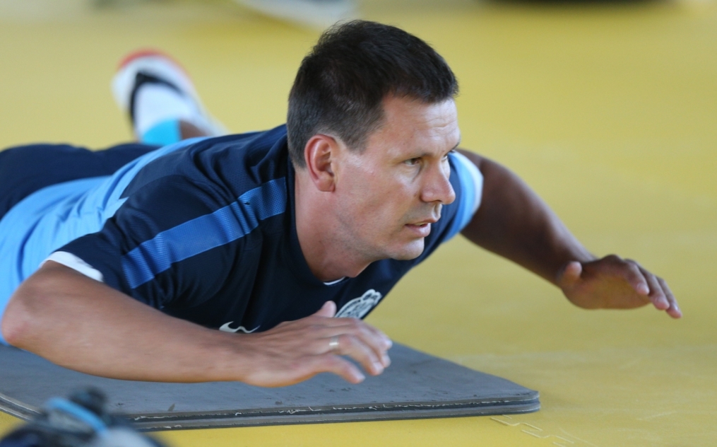 Первая тренировка в сезоне 2013/2014 основного состава ФК