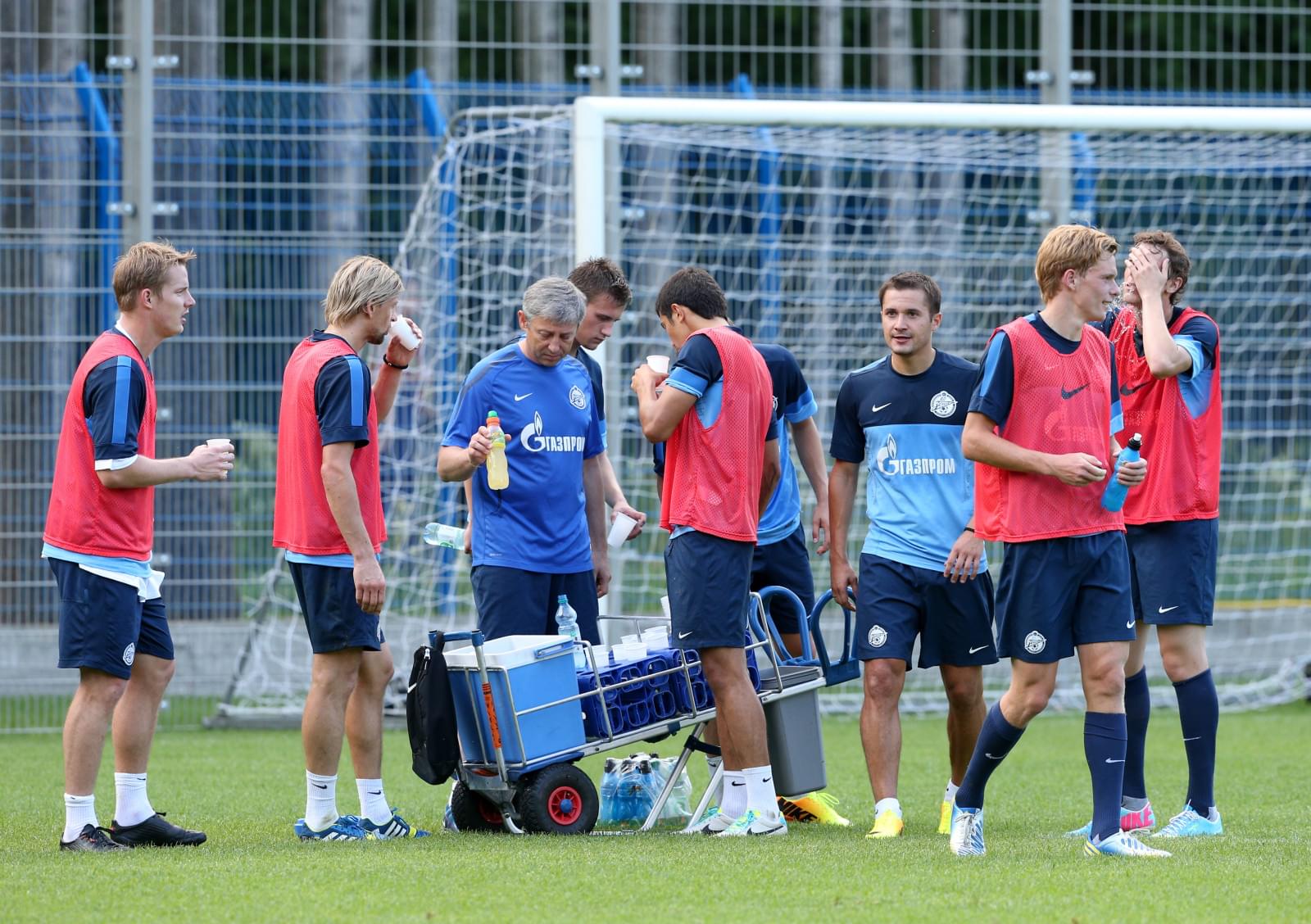 Сборы Зенита в  Удельном парке: 8 июля, утренняя тренировка.