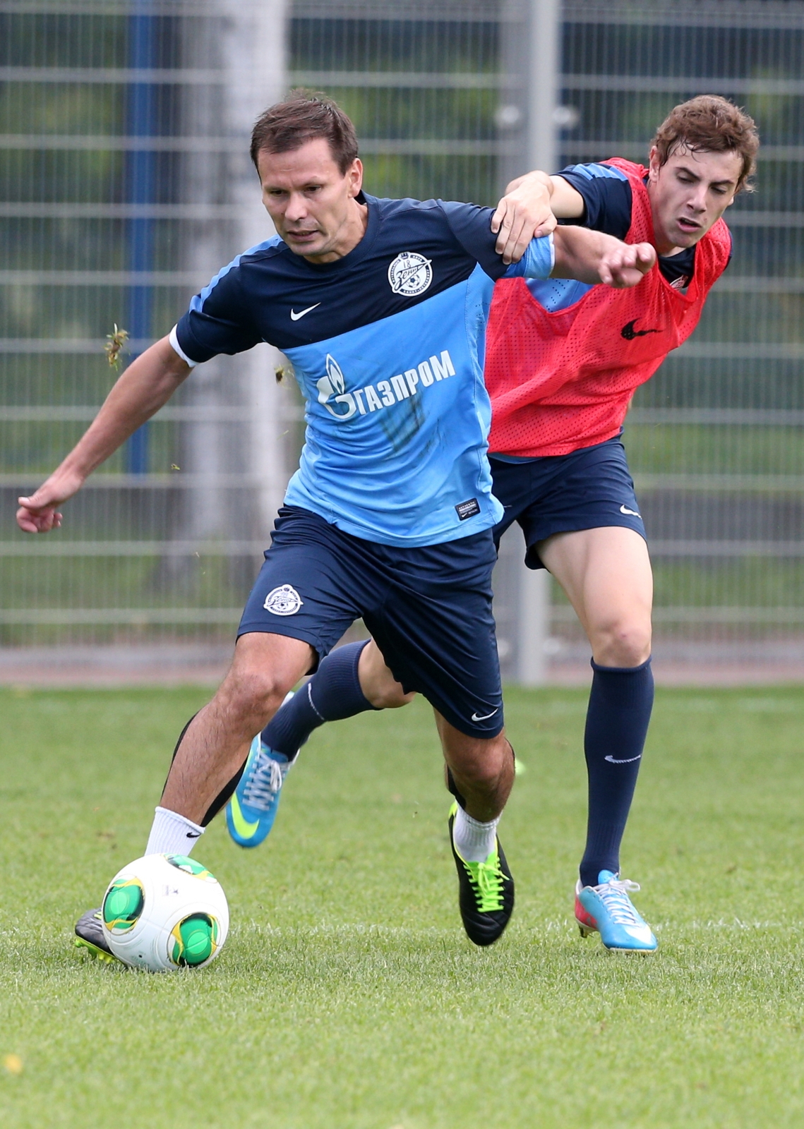 Сборы Зенита в  Удельном парке: 8 июля, утренняя тренировка.