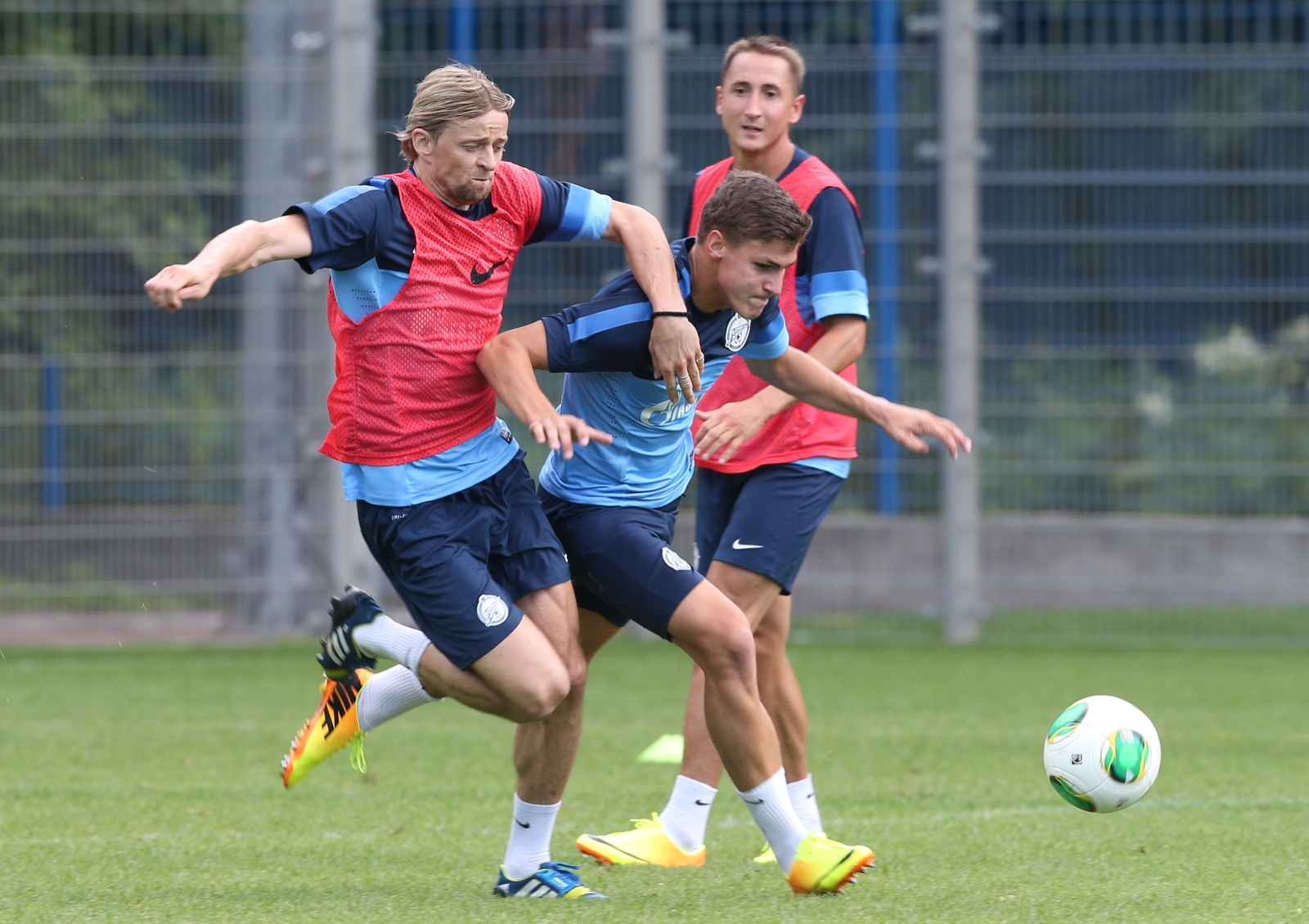 Сборы Зенита в  Удельном парке: 8 июля, утренняя тренировка.