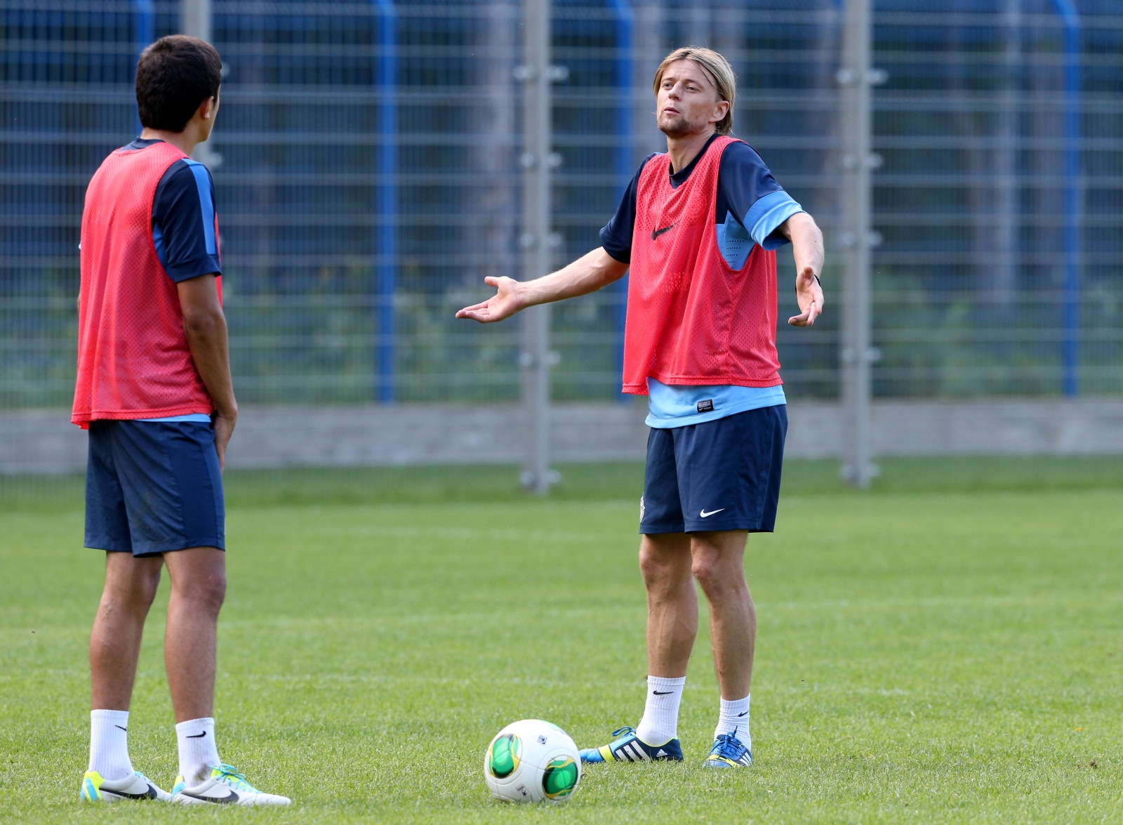 Сборы Зенита в  Удельном парке: 8 июля, утренняя тренировка.