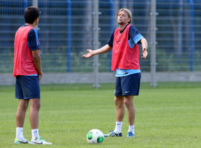 Сборы Зенита в  Удельном парке: 8 июля, утренняя тренировка.