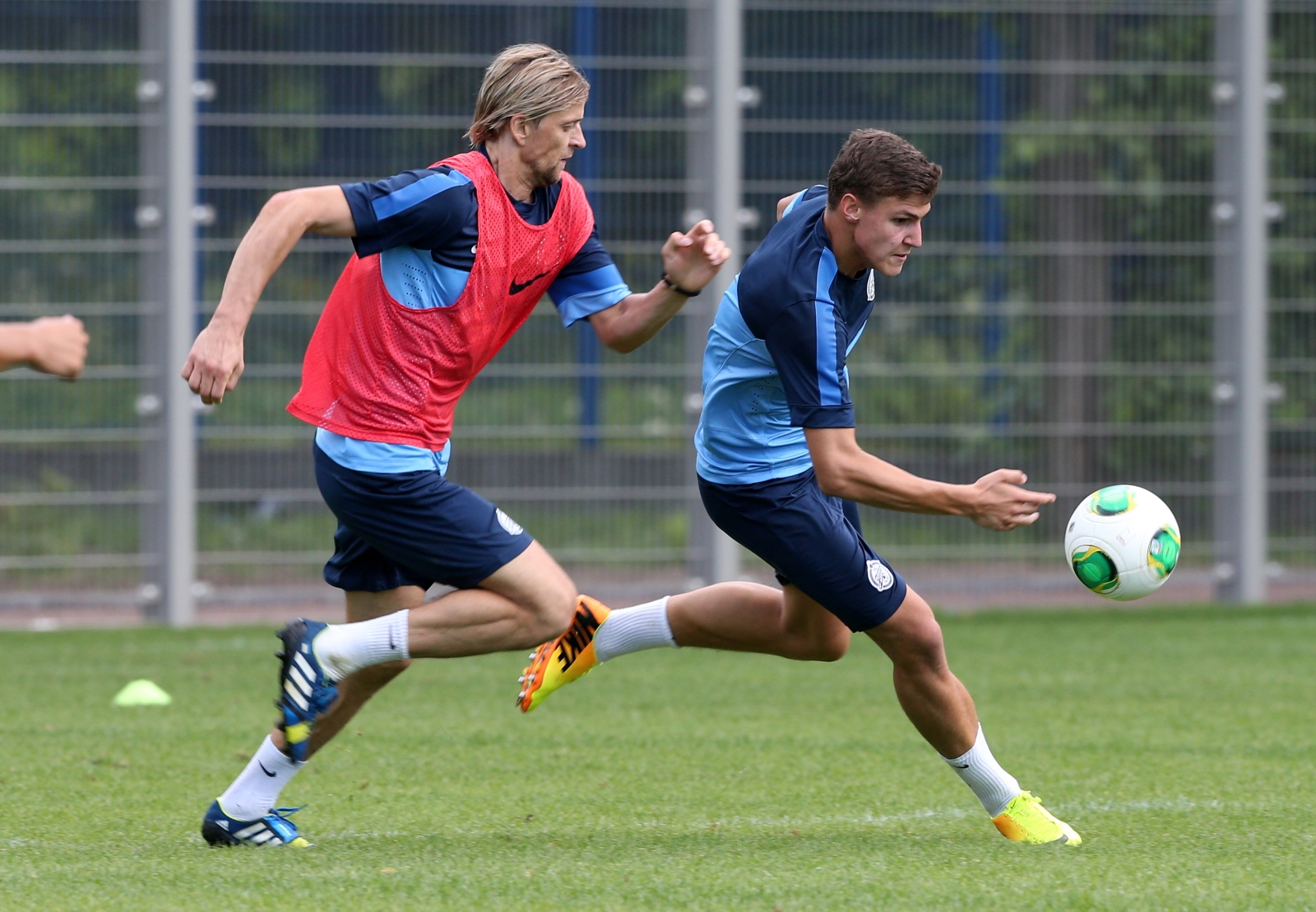 Сборы Зенита в  Удельном парке: 8 июля, утренняя тренировка.