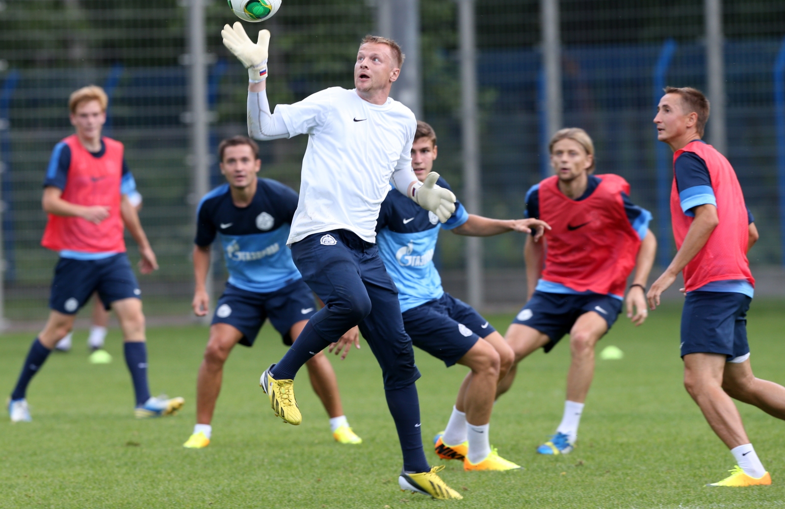 Сборы Зенита в  Удельном парке: 8 июля, утренняя тренировка.