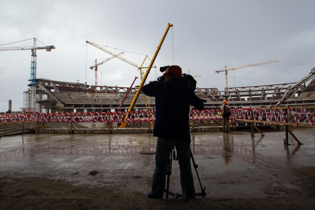 Строительство стадиона на Крестовском острове