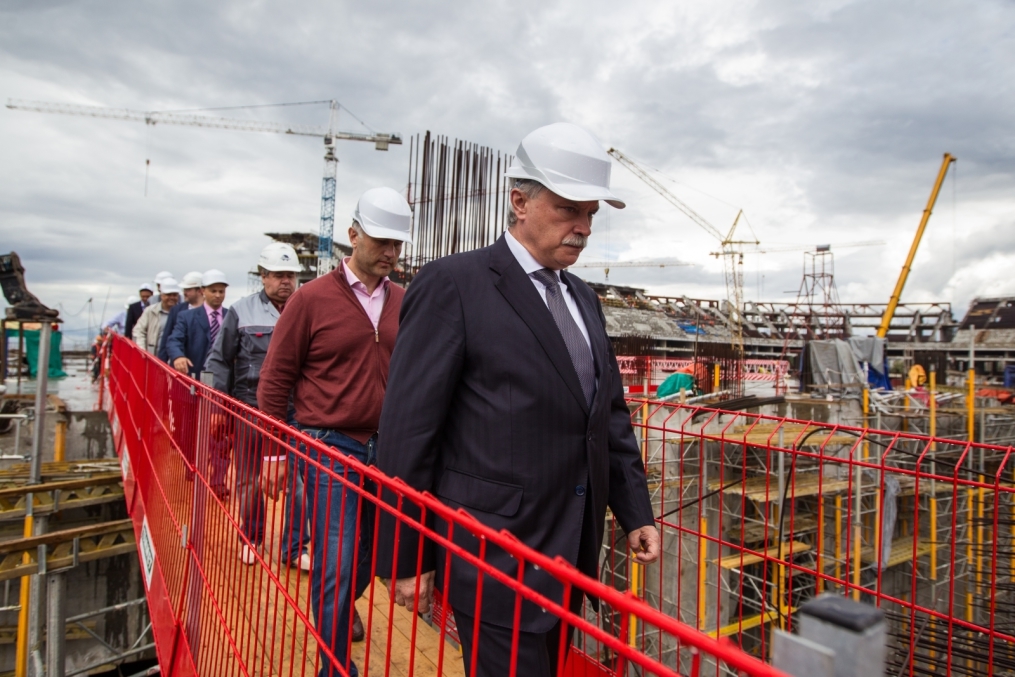 Строительство стадиона на Крестовском острове