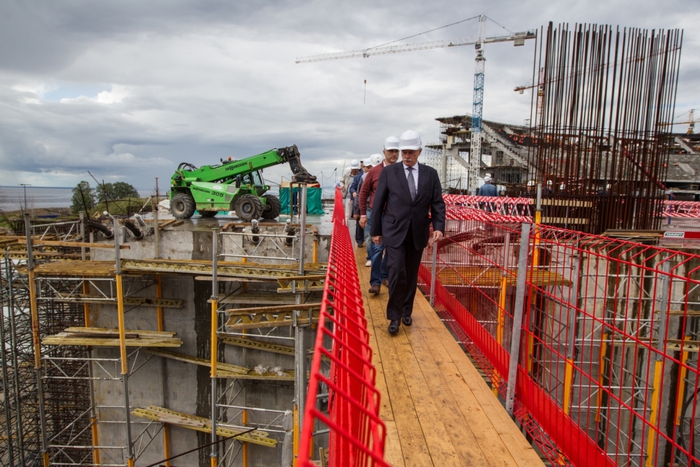 Строительство стадиона на Крестовском острове