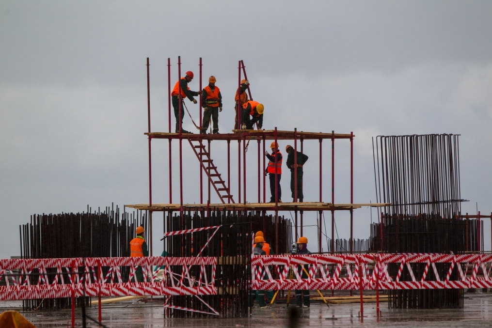 Строительство стадиона на Крестовском острове