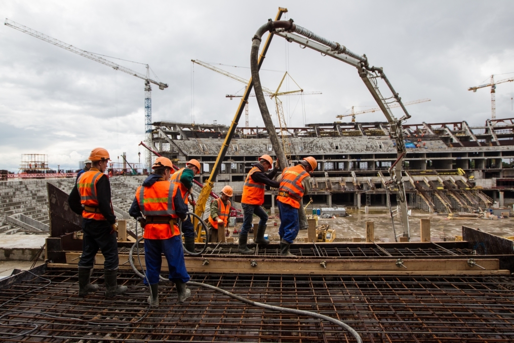 Строительство стадиона на Крестовском острове