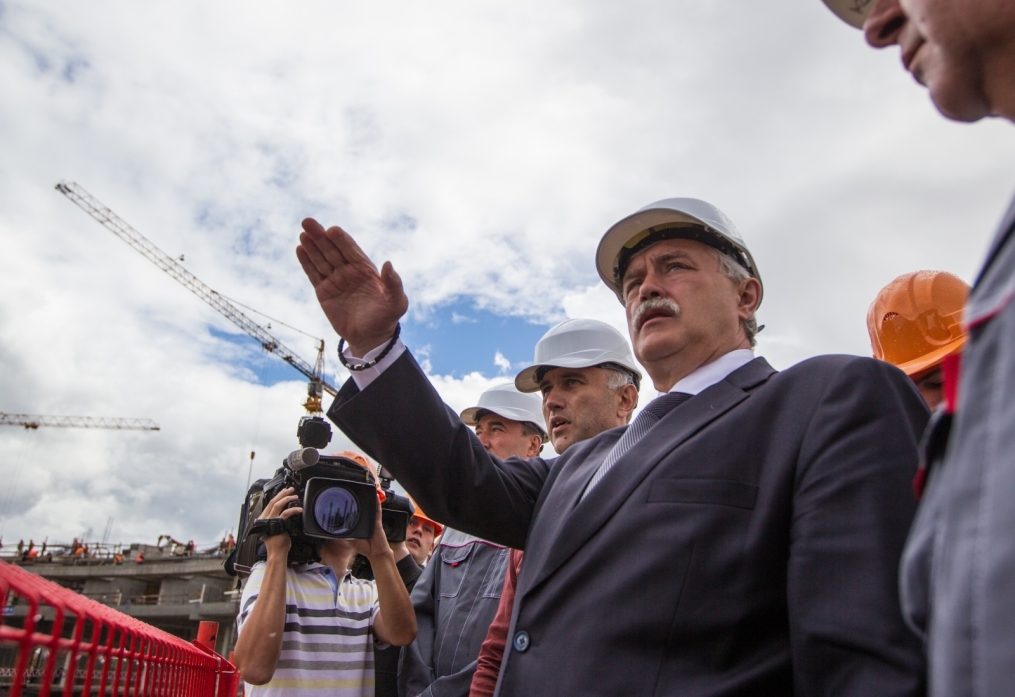 Строительство стадиона на Крестовском острове