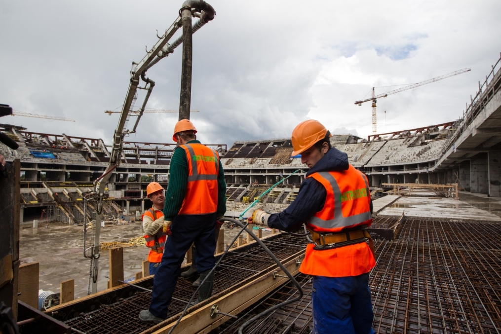 Строительство стадиона на Крестовском острове