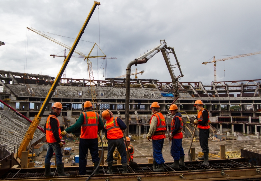 Строительство стадиона на Крестовском острове