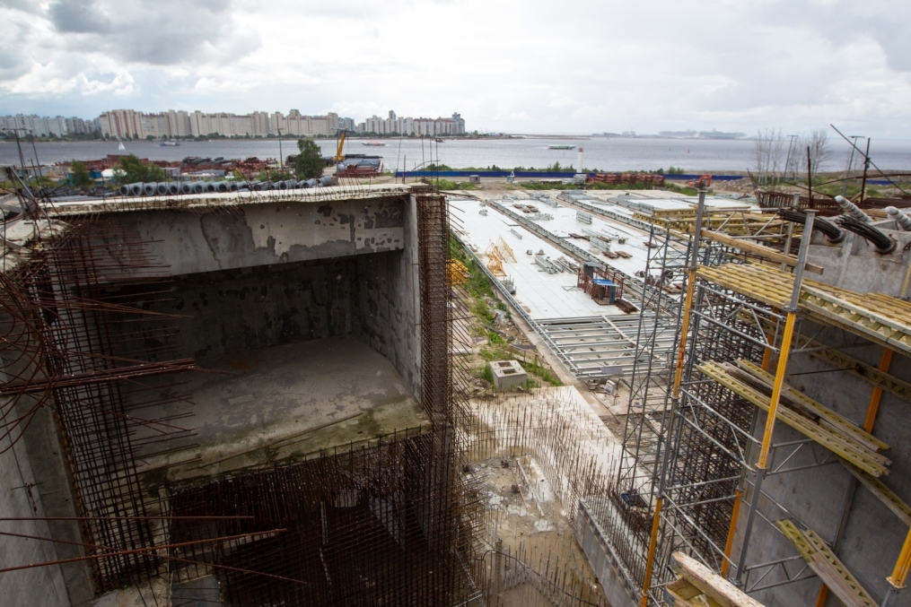 Строительство стадиона на Крестовском острове