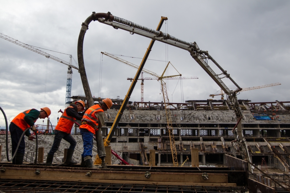 Строительство стадиона на Крестовском острове