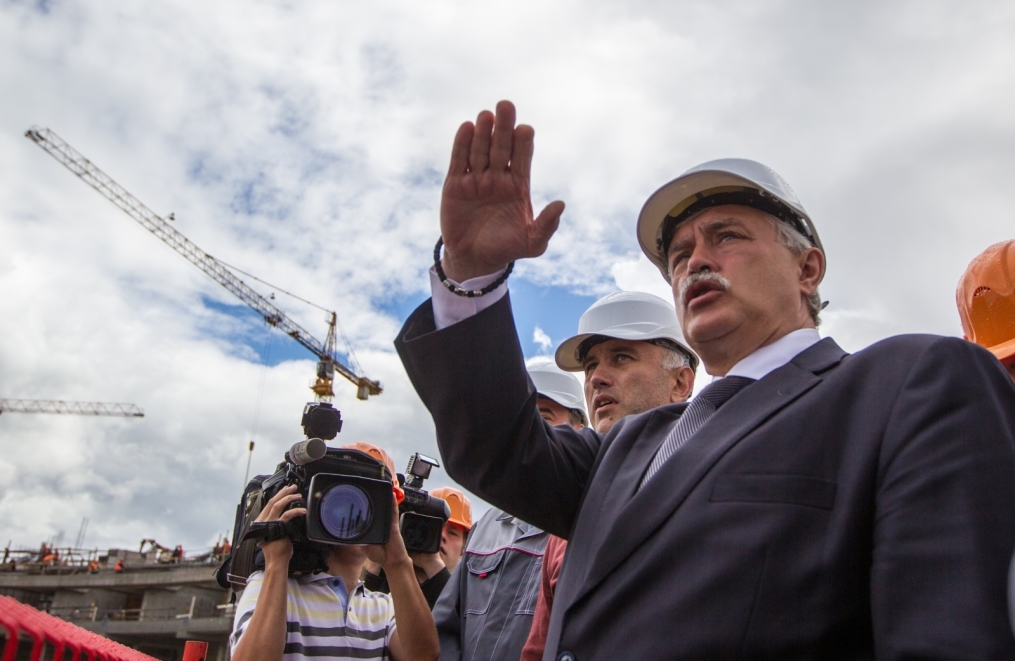 Строительство стадиона на Крестовском острове