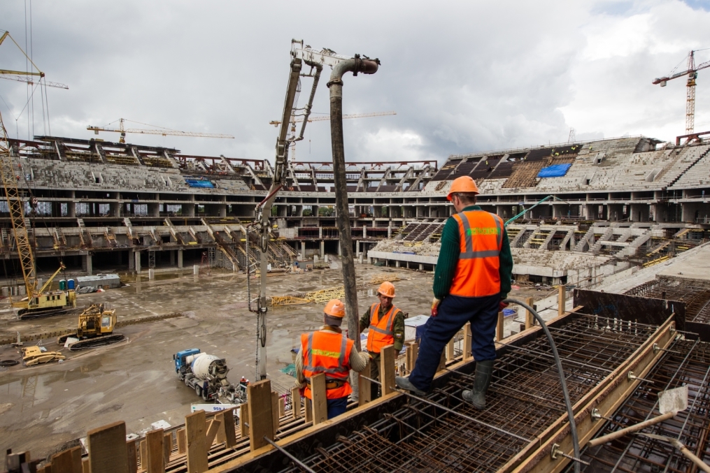 Строительство стадиона на Крестовском острове