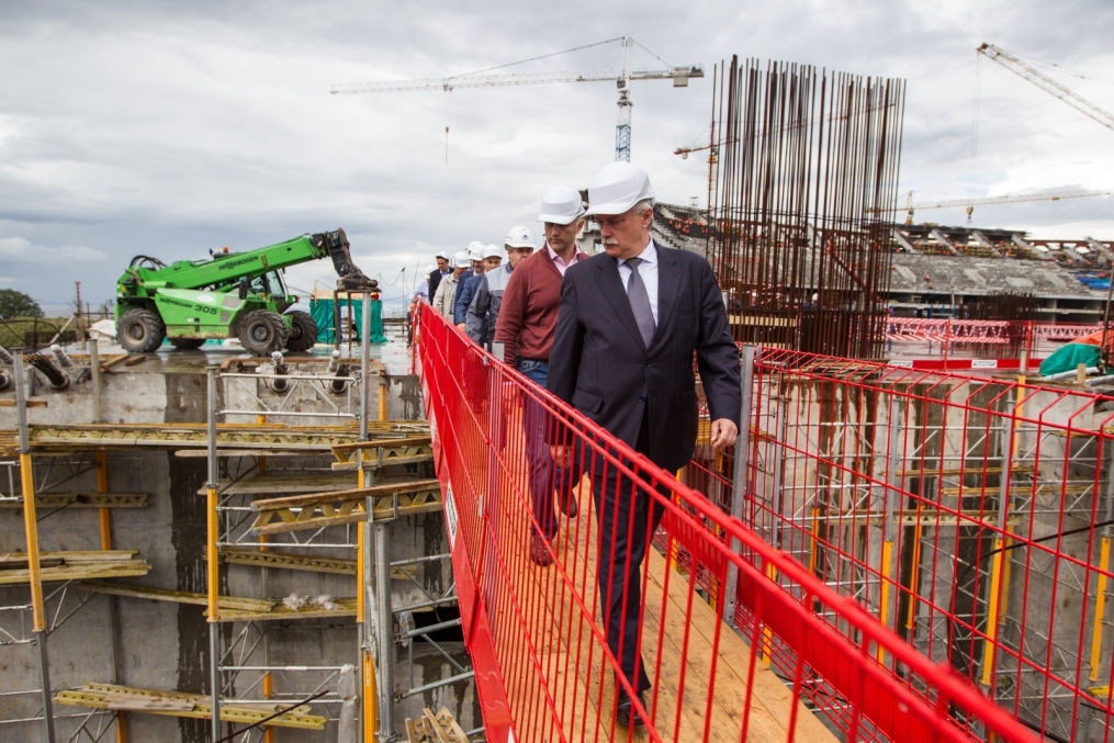 Строительство стадиона на Крестовском острове