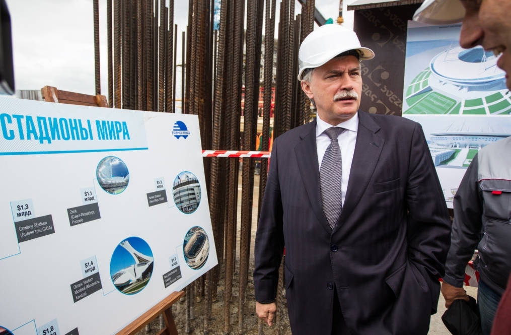 Строительство стадиона на Крестовском острове