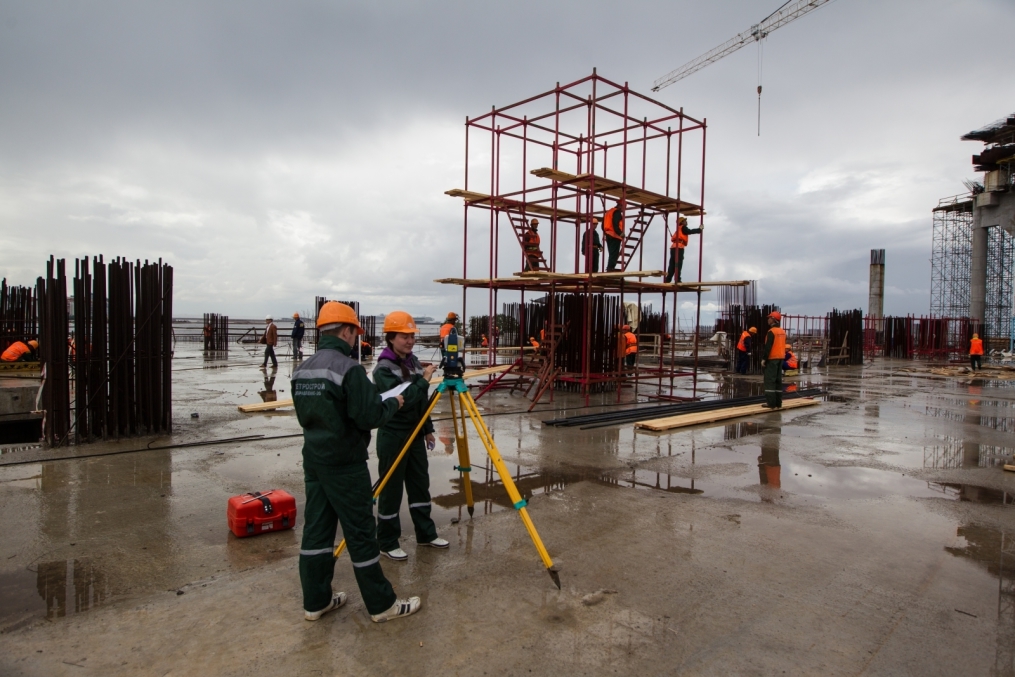 Строительство стадиона на Крестовском острове