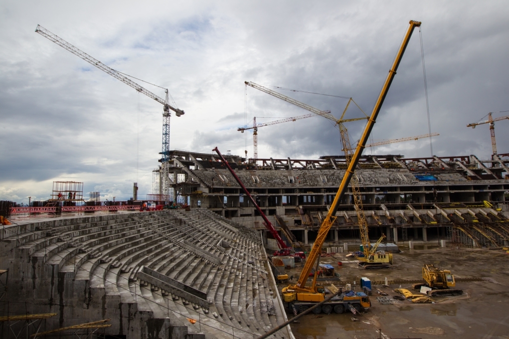 Строительство стадиона на Крестовском острове