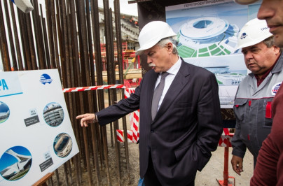 Строительство стадиона на Крестовском острове