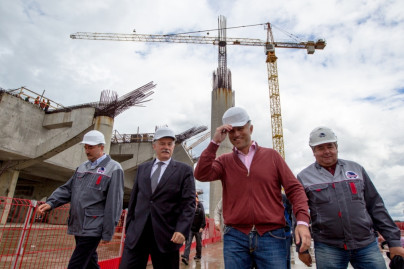 Строительство стадиона на Крестовском острове