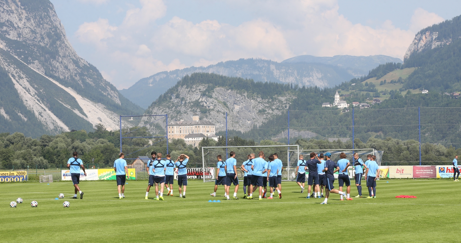 Сборы в Австрии: 18 июля, утренняя тренировка