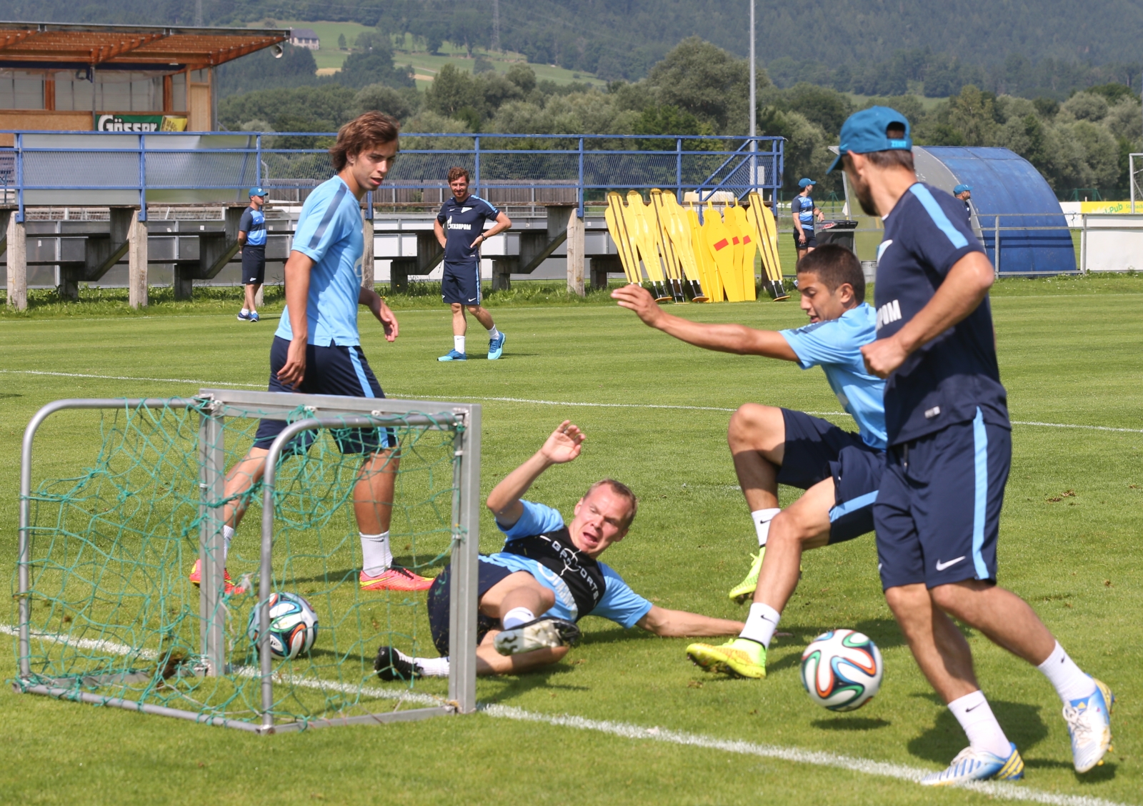 Сборы в Австрии: 18 июля, утренняя тренировка